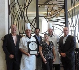 MARRIOTT RESTAURANT RECOGNISED FOR EXCELLENCE MARRIOTT RESTAURANT RECOGNISED FOR EXCELLENCE